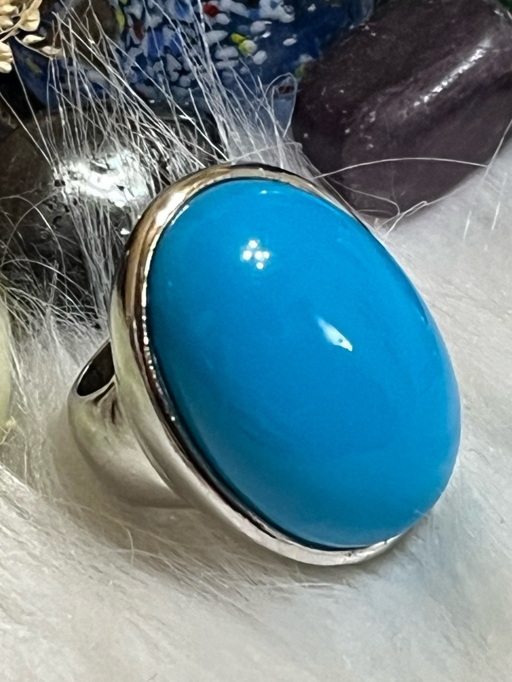Sterling Chapal-Zenray Turquoise Ring